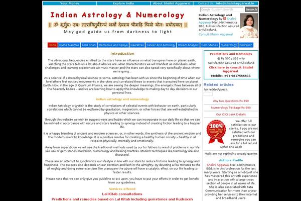 shaliniaggarwal.in site used Sunrise-theme