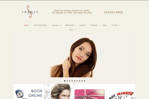 Thebeautysalon2 theme site design template sample