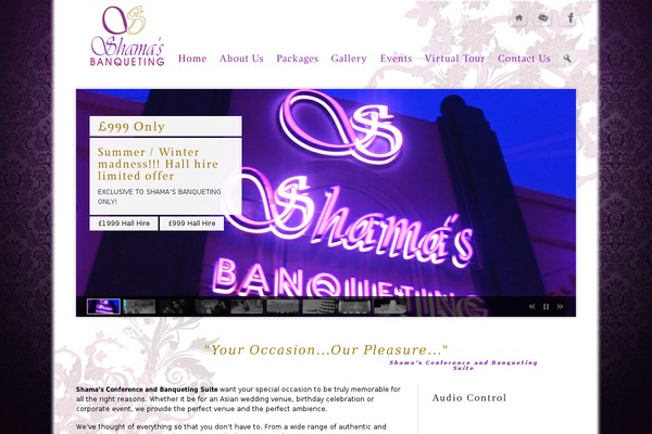 shamasbanqueting.com site used Prestige Light