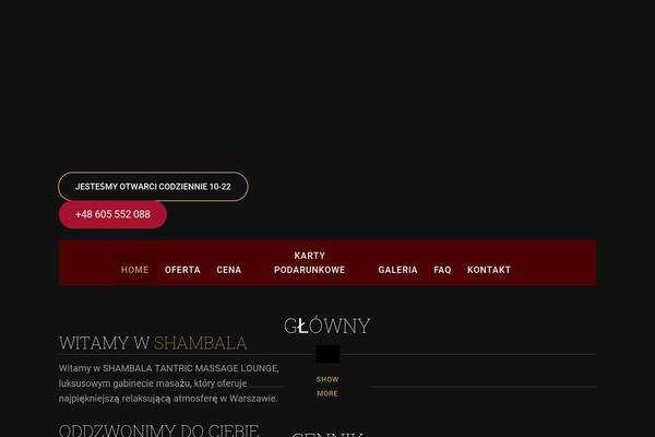 Individual theme site design template sample