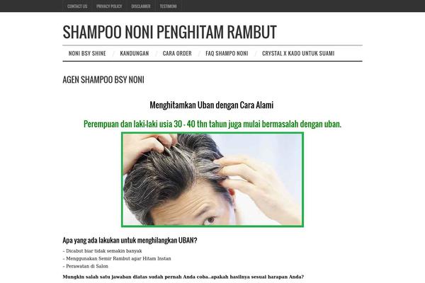 shampoononi.com site used Toko Landing