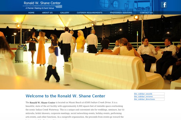 shanecenter.com site used Customfor