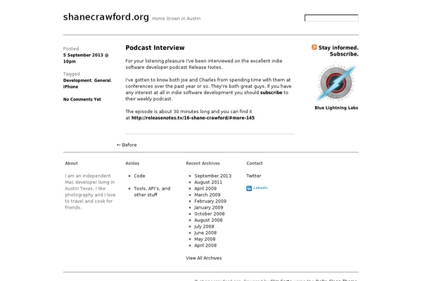 shanecrawford.org site used Depo-clean