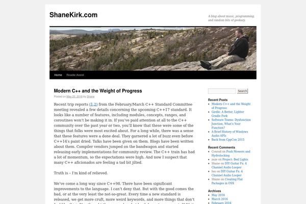 Twenty Sixteen theme site design template sample