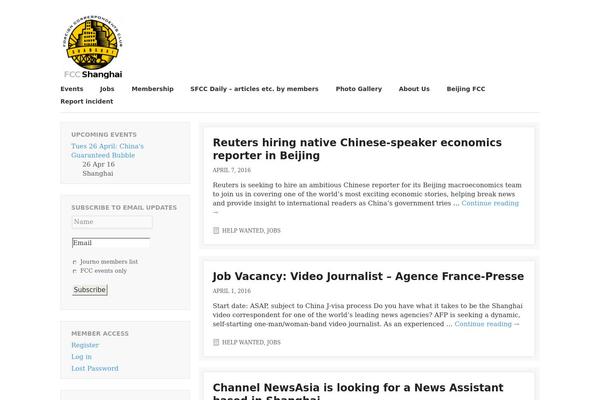 Foghorn theme site design template sample