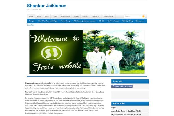 Site using Sharebar plugin