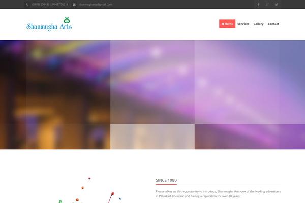 Breakout theme site design template sample