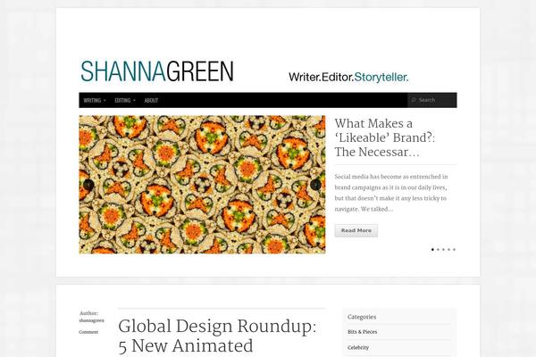 Organic Magazine theme site design template sample