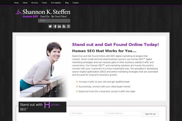 Get Noticed theme site design template sample