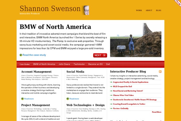 shannonswenson.com site used Vibrant Cms