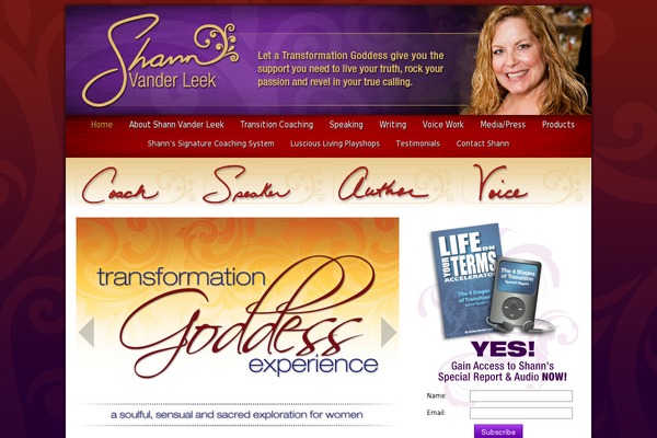 Lifestyle theme site design template sample