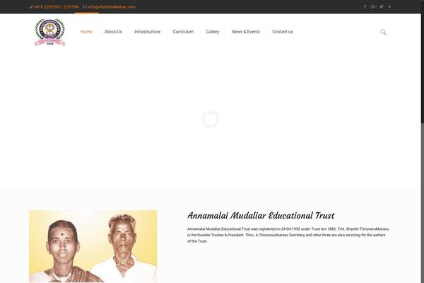 School theme site design template sample