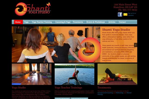 shantiyogainhamilton.com site used Shanti