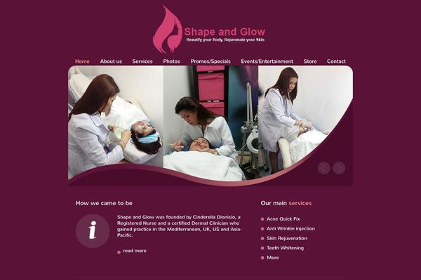 Beauty-center theme site design template sample