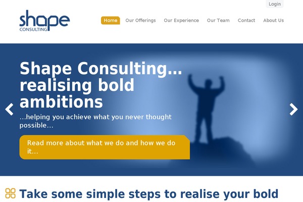 Shape theme site design template sample