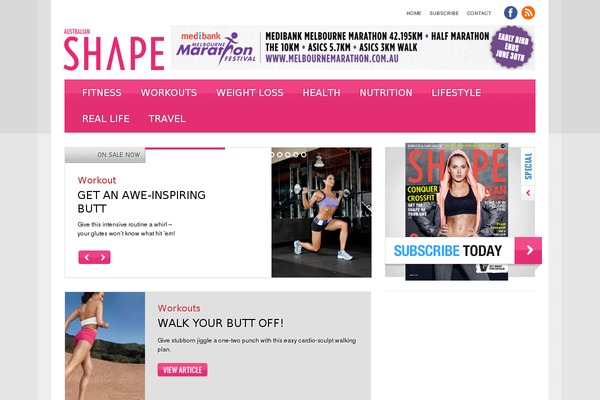 Shape theme site design template sample