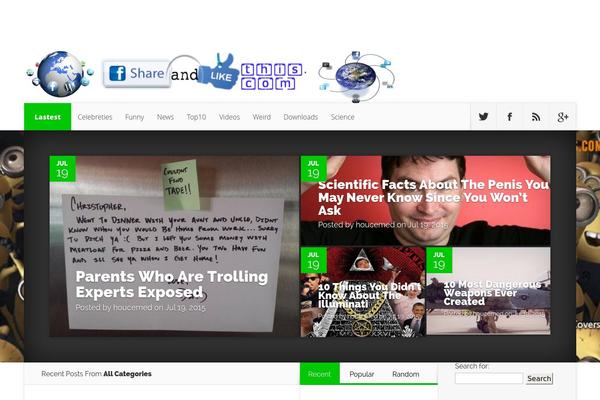 Nexus theme site design template sample