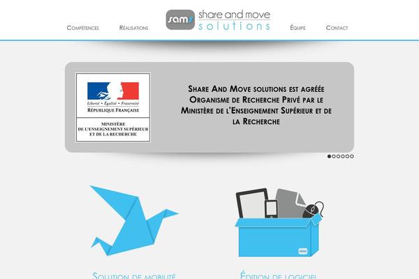 Sams theme site design template sample