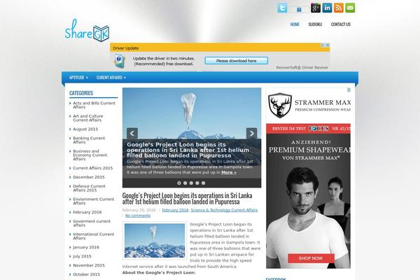 Site using Fast & Easy Social Sharing plugin