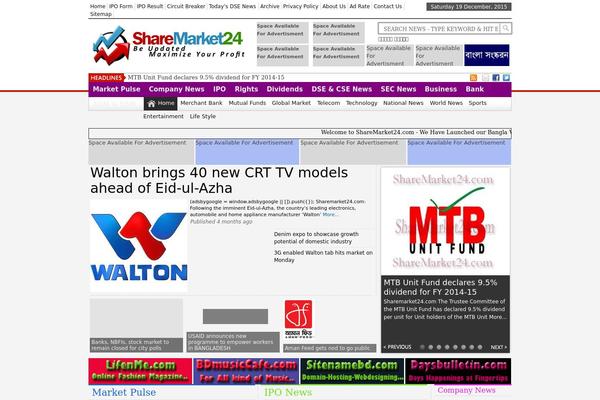 Site using Bangla-fonts-collection plugin