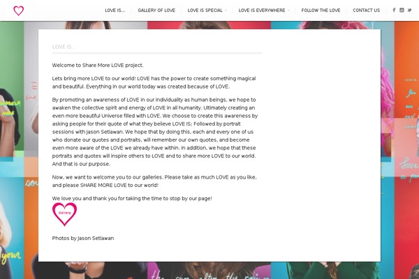 sharemorelove.org site used Expression