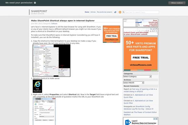 Site using Cookie Opt In plugin