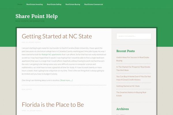 Going Green Pro theme site design template sample
