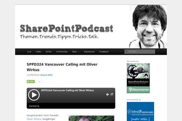 Site using Podlove Web Player plugin