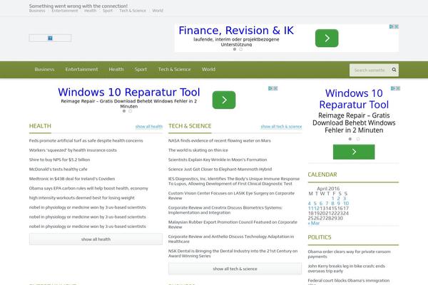 Gadgetine theme site design template sample