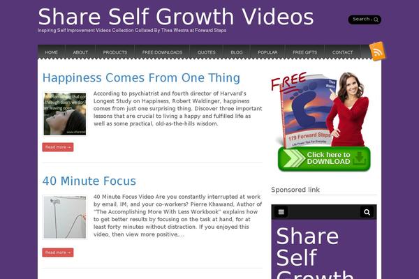 Snowblind theme site design template sample