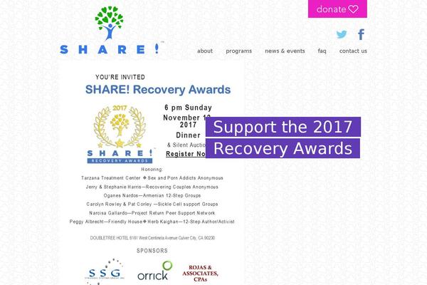 Share theme site design template sample