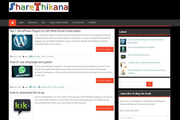 Magazine Style theme site design template sample