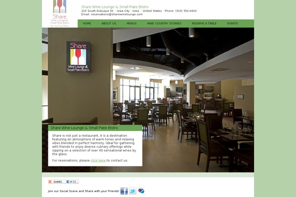 Share theme site design template sample