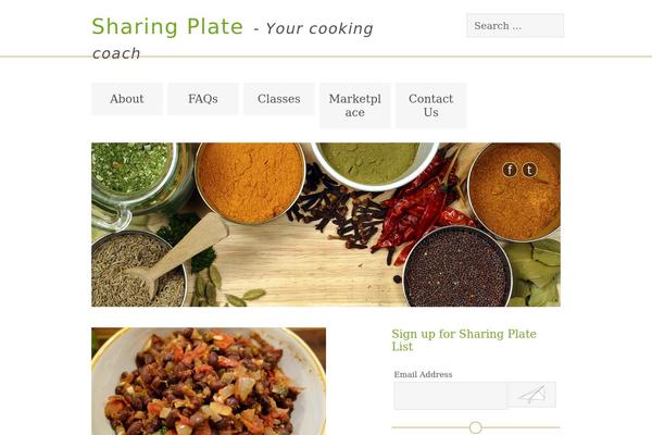 sharingplate.com site used elegantWhite