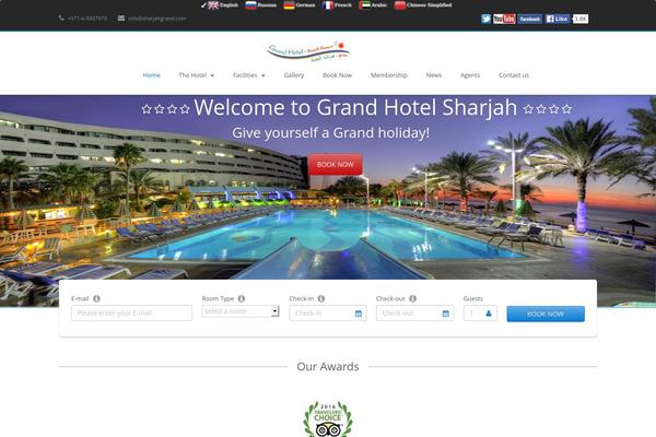 Starhotel theme site design template sample