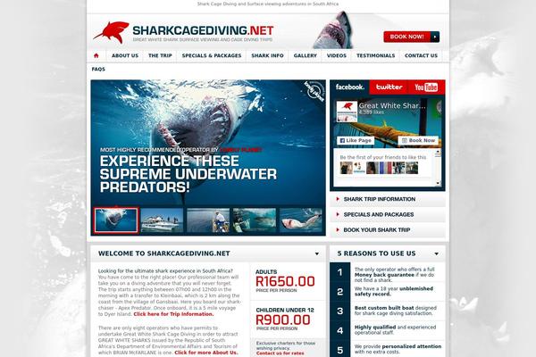 sharks theme websites examples
