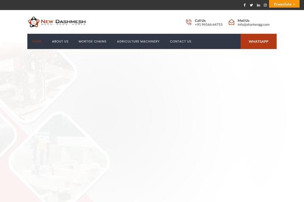 Batiment theme site design template sample