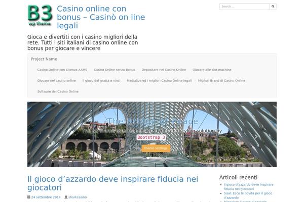 B3 theme site design template sample