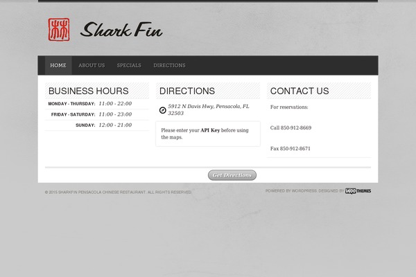 Diner theme site design template sample