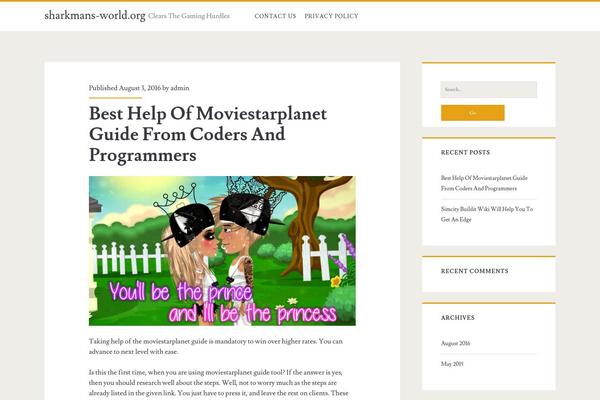 Ignite theme site design template sample