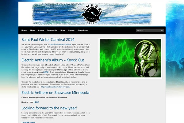 sharkrecords.com site used Granite