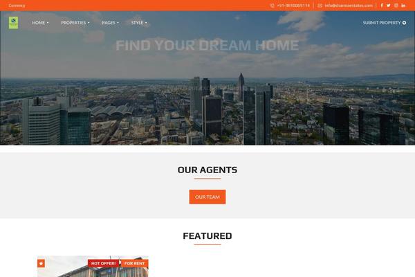 Site using Myhome-idx-broker plugin