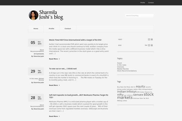 sharmilajoshi.com site used Pitch