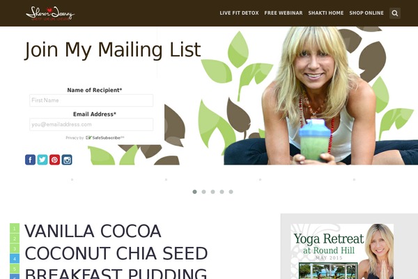 sharonfeanny.com site used Overflow-child