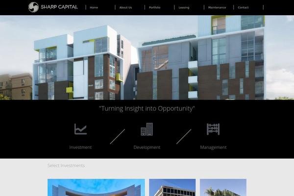 Sharp theme site design template sample