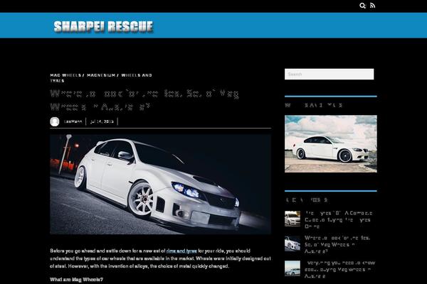 Magazine theme site design template sample