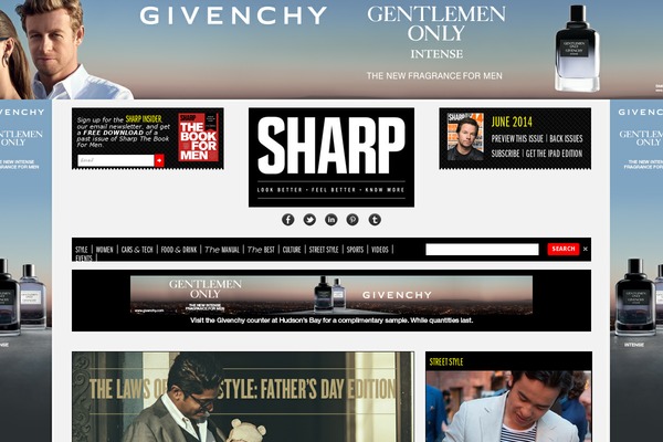 Sharp theme site design template sample