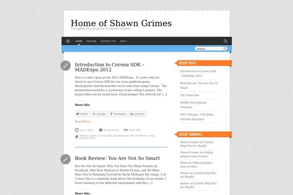 Crisp theme site design template sample