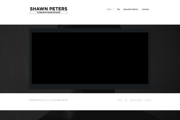 shawnpeters.com site used Stand2015