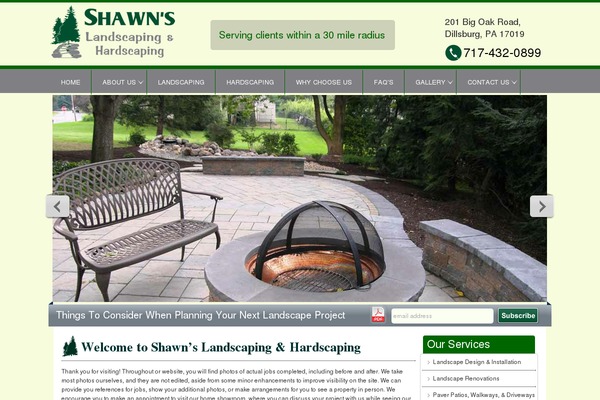 shawns-landscaping.com site used Shawn